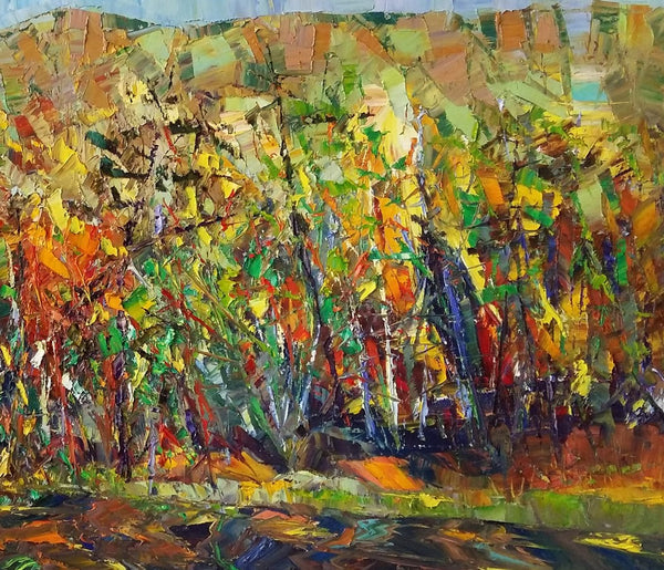Forest Tree Painting, Landscape Painting, Canvas Painting, Painting for Sale-artworkcanvas