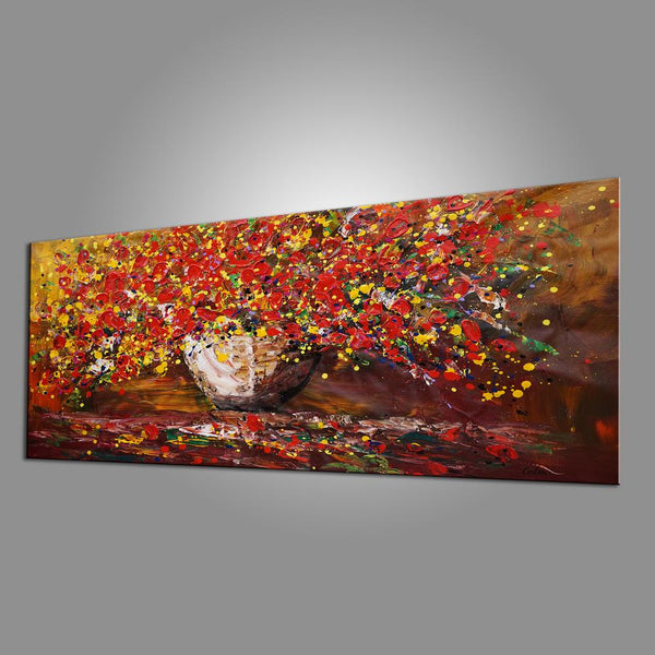 Original Wall Art, Abstract Painting, Flower Painting, Home Art, Canvas Art, Wall Art, Abstract Painting, Acrylic Art, 410-artworkcanvas
