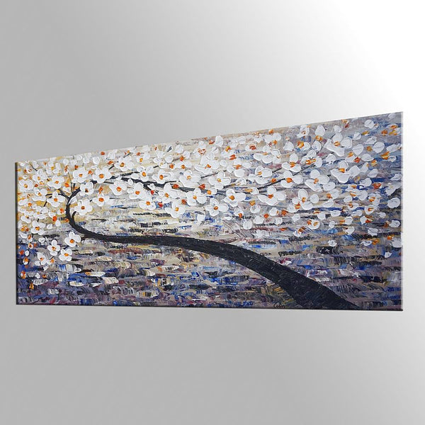 Flower Tree Painting, Sill Life Art, Kitchen Wall Art, Large Painting, Canvas Art, Wall Art, Canvas Artwork, Canvas Painting, 425-artworkcanvas