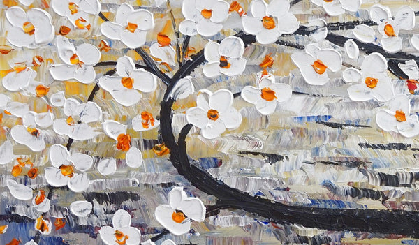Flower Tree Painting, Sill Life Art, Kitchen Wall Art, Large Painting, Canvas Art, Wall Art, Canvas Artwork, Canvas Painting, 425-artworkcanvas