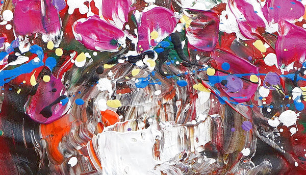Canvas Art, Wall Painting, Home Art, Abstract Painting, Flower Painting, Wall Art, Original Painting, Still Life Art, Modern Art, 426-artworkcanvas