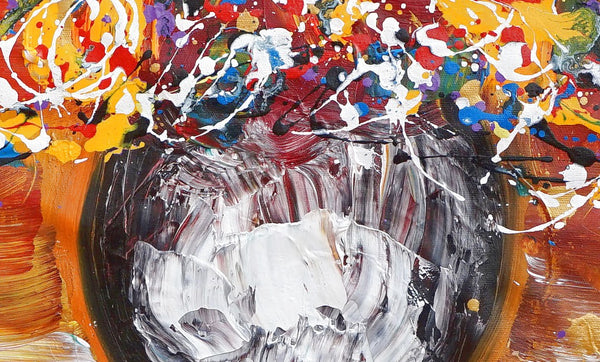 Home Art, Abstract Painting, Canvas Art, Wall Painting, Flower Painting, Wall Art, Original Painting, Still Life Art, Kitchen Wall Art, 427-artworkcanvas