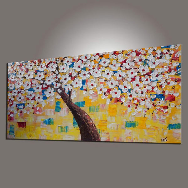 Floral Painting, Dining Room Wall Art, Flower Painting, Abstract Painting, Large Art, Canvas Art, Wall Art, Original Painting, 440-artworkcanvas