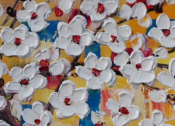 Floral Painting, Dining Room Wall Art, Flower Painting, Abstract Painting, Large Art, Canvas Art, Wall Art, Original Painting, 440-artworkcanvas
