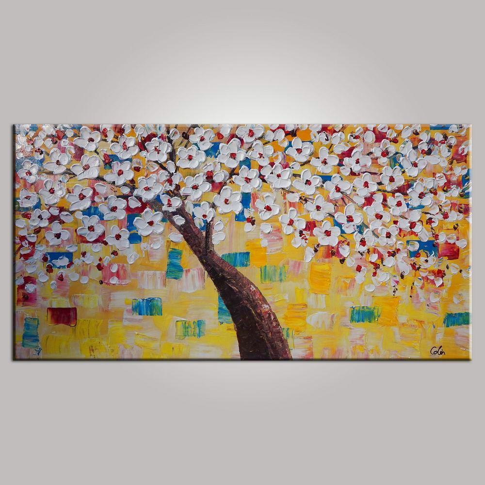 Floral Painting, Dining Room Wall Art, Flower Painting, Abstract Painting, Large Art, Canvas Art, Wall Art, Original Painting, 440-artworkcanvas