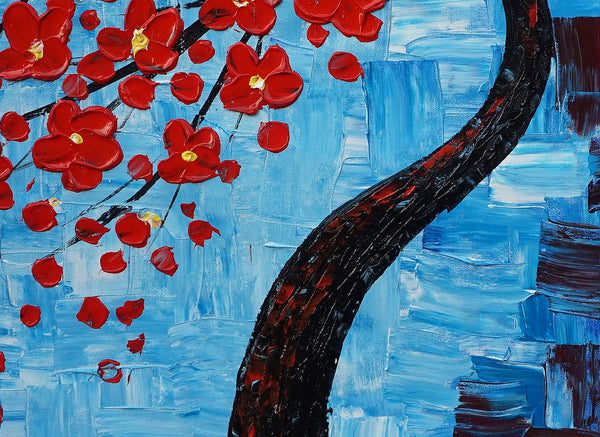 Abstract Art, Bedroom Wall Art, Tree Painting, Flower Painting, Abstract Painting, Large Art, Canvas Art, Abstract Art, Heavy Texture Art, 474-artworkcanvas