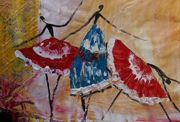 Canvas Painting, Original Wall Art, Ballet Dancer Painting, Abstract Art, Canvas Art, Wall Art, Original Painting, Heavy Texture Art, 480-artworkcanvas