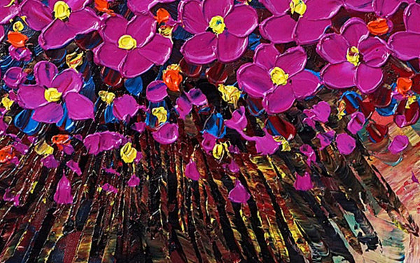 Flower Painting, Wall Art, Floral Art, Bedroom Art, Canvas Art, Wall Art, Original Artwork, Wall Art, Canvas Painting, 484-artworkcanvas