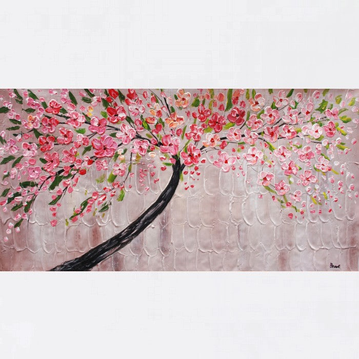 Tree Painting, Original Painting, Flower Painting, Home Art, Canvas Art, Wall Art, Abstract Artwork, Canvas Painting, 485-artworkcanvas
