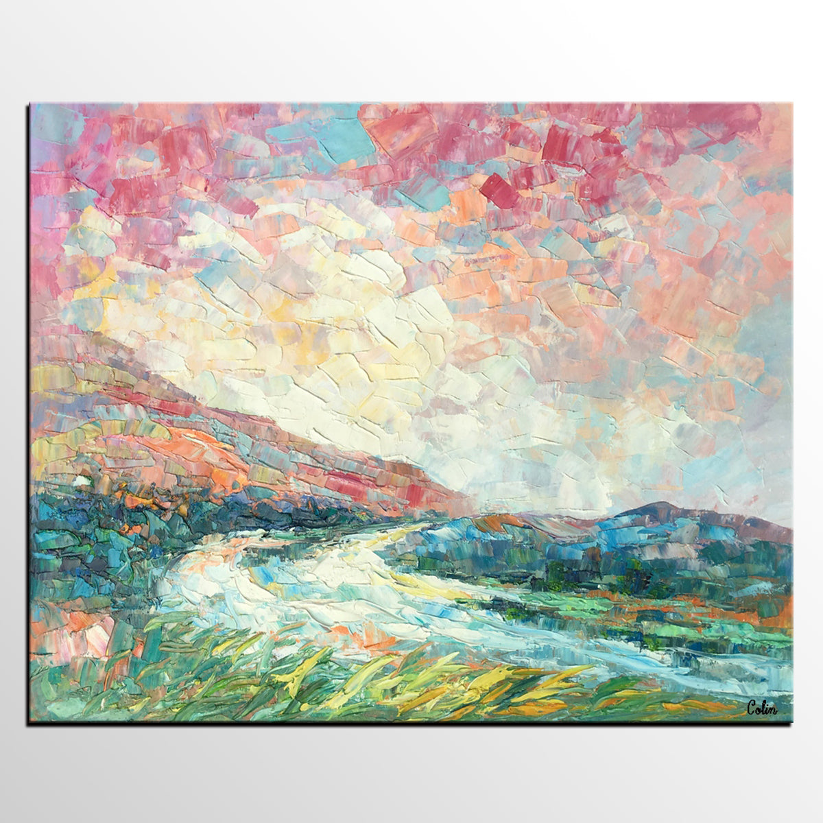Abstract Painting, Canvas Painting, Painting for Sale, Original Oil Painting, Landscape Art-artworkcanvas