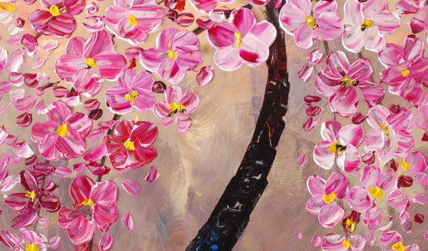 Tree Painting, Canvas Art, Flower Painting, Acrylic Painting, Home Art, Wall Art, Abstract Artwork, Kitchen Art, 492-artworkcanvas