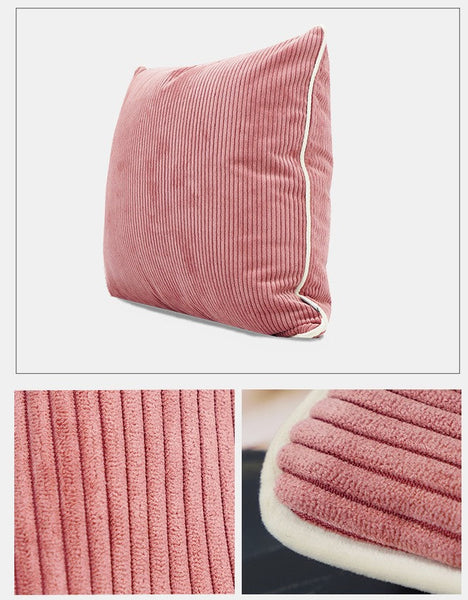 Simple Throw Pillow for Interior Design, Lovely Pink Decorative Throw Pillows, Modern Sofa Pillows, Contemporary Square Modern Throw Pillows for Couch-artworkcanvas
