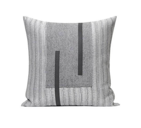 Gray Modern Simple Throw Pillows for Living Room, Decorative Modern Sofa Pillows, Modern Throw Pillows for Couch, Large Simple Modern Pillows-artworkcanvas