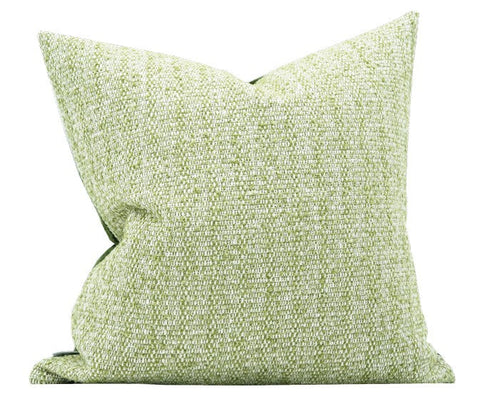Green White Modern Sofa Pillows, Large Square Modern Throw Pillows for Couch, Simple Throw Pillow for Interior Design, Large Decorative Throw Pillows-artworkcanvas