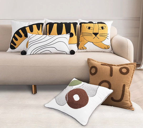 Tiger Decorative Pillows for Kids Room, Modern Pillow Covers, Modern Decorative Sofa Pillows, Decorative Throw Pillows for Couch-artworkcanvas