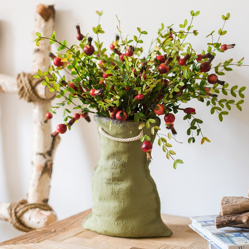 Pomegranate Branch, Beautiful Flower Arrangement Ideas for Home Decoration, Table Centerpiece, Artificial Fruit Plants, Spring Artificial Floral for Dining Room-artworkcanvas