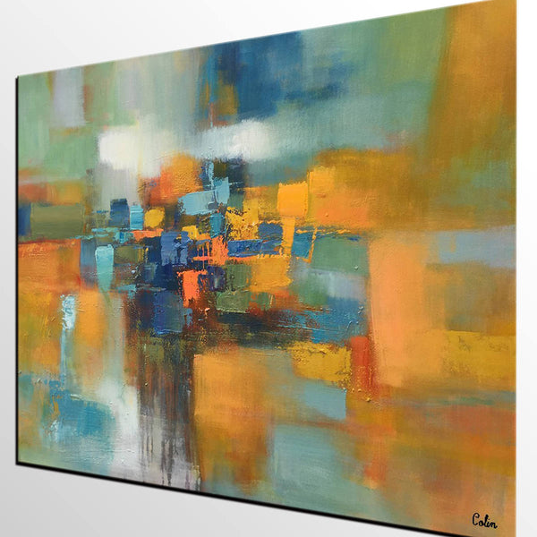 Custom Extra Large Abstract Painting, Living Room Wall Art, Large Canva Art, Acrylic Modern Art-artworkcanvas