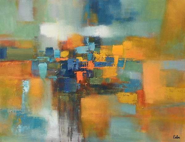 Custom Extra Large Abstract Painting, Living Room Wall Art, Large Canva Art, Acrylic Modern Art-artworkcanvas