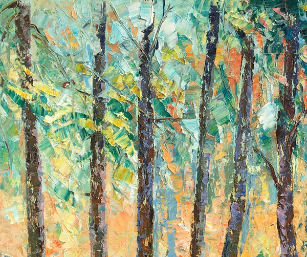 Landscape Painting, Large Canvas Art, Wall Art, Birch Tree Artwork, Canvas Painting, Original Oil Painting-artworkcanvas