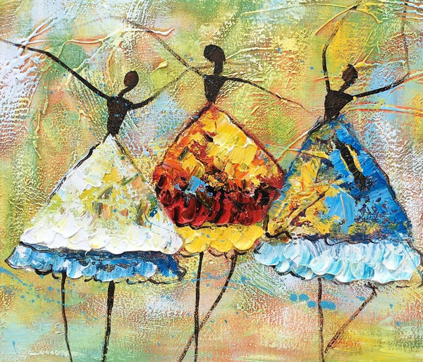 Canvas Painting for Living Room, Abstract Acrylic Painting, Ballet Dancer Painting, Acrylic Painting for Sale, Modern Wall Art Painting, Custom Art-artworkcanvas