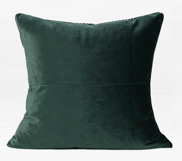 Modern Sofa Pillows, Dark Green Throw Pillows, Large Simple Modern Pillows, Decorative Pillows for Couch, Contemporary Throw Pillows-artworkcanvas
