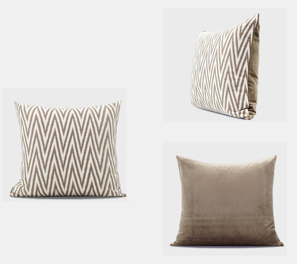 Geometric Modern Throw Pillows for Couch, Large Modern Throw Pillow for Interior Design, Contemporary Modern Sofa Pillows, Simple Decorative Throw Pillows-artworkcanvas