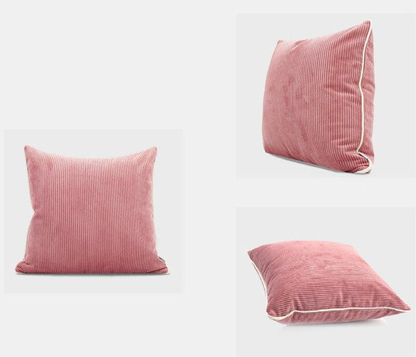 Simple Throw Pillow for Interior Design, Lovely Pink Decorative Throw Pillows, Modern Sofa Pillows, Contemporary Square Modern Throw Pillows for Couch-artworkcanvas