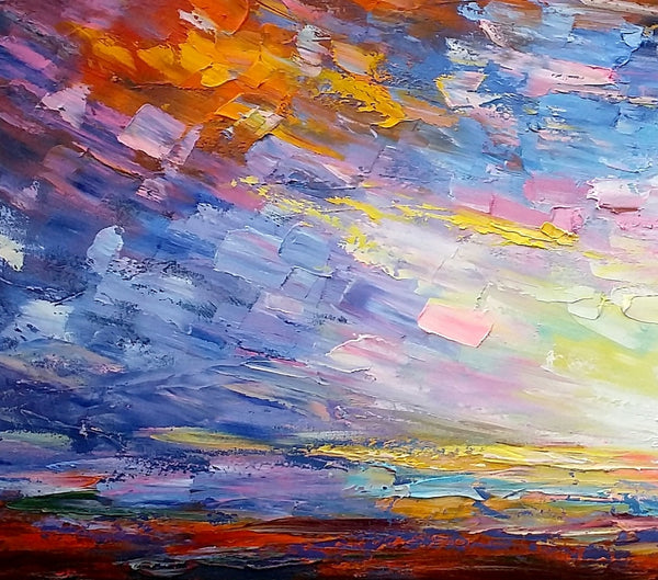 Original Oil Painting, Modern Painting, Abstract Landscape Art, Abstract Painting, Large Art, Canvas Art, Painting for Sale-artworkcanvas