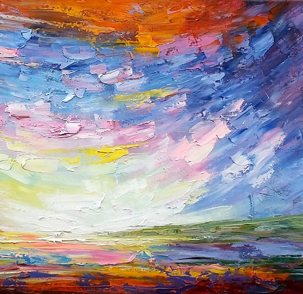 Original Oil Painting, Modern Painting, Abstract Landscape Art, Abstract Painting, Large Art, Canvas Art, Painting for Sale-artworkcanvas