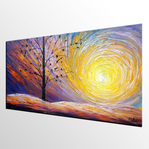Original Oil Painting, Modern Painting, Landscape Art, Painting for Sale-artworkcanvas