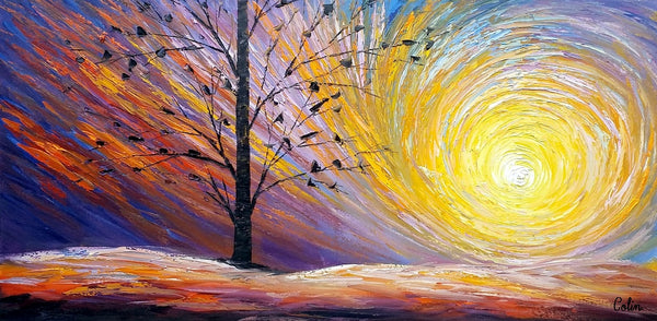 Original Oil Painting, Modern Painting, Landscape Art, Painting for Sale-artworkcanvas