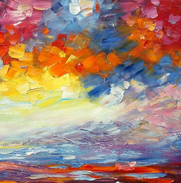 Heavy Texture Art, Abstract Landscape Painting, Oil Painting, Abstract Art, Abstract Painting, Canvas Art, Living Room Wall Art, Canvas Painting-artworkcanvas