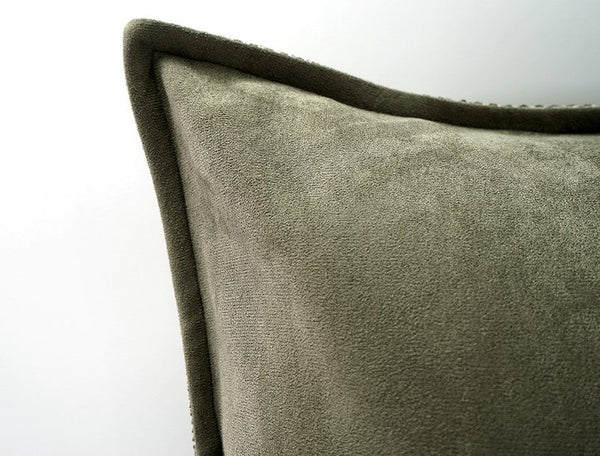 Large Green Square Modern Throw Pillows for Couch, Large Throw Pillow for Interior Design, Contemporary Modern Sofa Pillows, Simple Decorative Throw Pillows-artworkcanvas