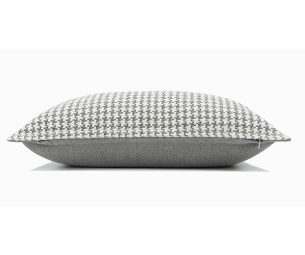 Gray Chequer Modern Sofa Pillows, Large Decorative Throw Pillows, Contemporary Square Modern Throw Pillows for Couch, Abstract Throw Pillow for Interior Design-artworkcanvas