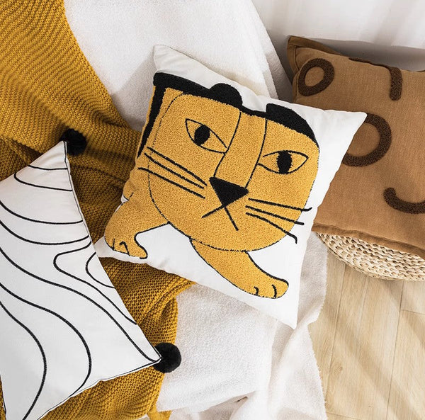Tiger Decorative Pillows for Kids Room, Modern Pillow Covers, Modern Decorative Sofa Pillows, Decorative Throw Pillows for Couch-artworkcanvas