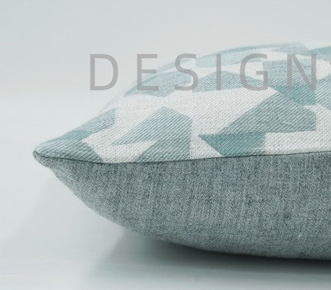 Modern Sofa Pillows, Geometric Blue Decorative Throw Pillows, Contemporary Square Modern Throw Pillows for Couch, Abstract Throw Pillow for Interior Design-artworkcanvas