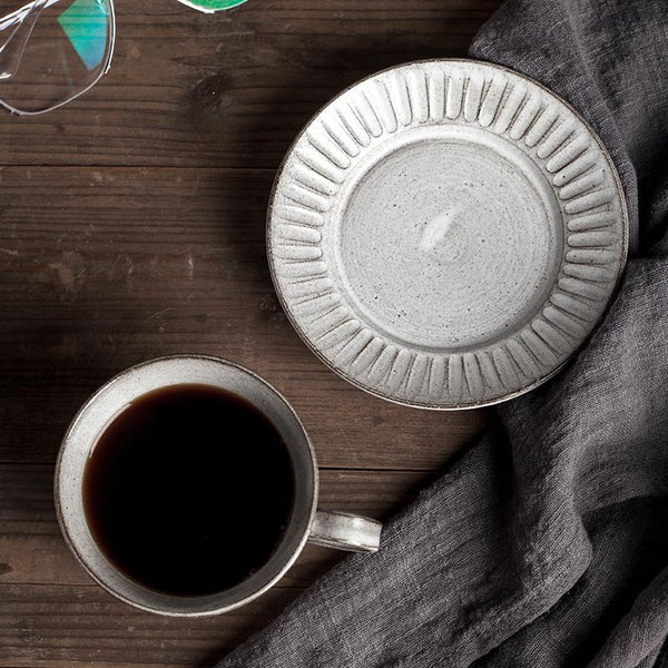 Latte Coffee Cup, Ceramic Coffee Cup, Pottery Coffee Cups, Breakfast Milk Cup, Cappuccino Coffee Mug, Coffee Cup and Saucer Set-artworkcanvas