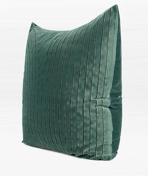 Large Decorative Throw Pillows, Modern Sofa Pillow, Decorative Throw Pillows for Couch, Green Square Pillow for Living Room-artworkcanvas