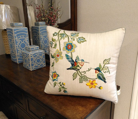Living Room Throw Pillows, Decorative Sofa Pillows, Bird Throw Pillows, Pillows for Farmhouse, Bedroom Throw Pillows, Rustic Pillows for Couch-artworkcanvas