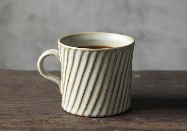 Large Capacity Coffee Cup, Pottery Tea Cup, Handmade Pottery Coffee Cup, Cappuccino Coffee Mug-artworkcanvas