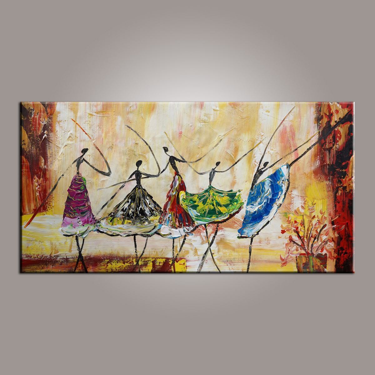 Large Art, Ballet Dancer Art, Canvas Painting, Abstract Painting, Abstract Art, Wall Art, Wall Hanging, Bedroom Wall Art, Modern Art, Painting for Sale-artworkcanvas