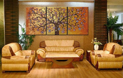 Hand Painted Wall Art, Large Oil Painting, Abstract Canvas Painting, 3 Panel Wall Art Paintings, Abstract Canvas Painting-artworkcanvas