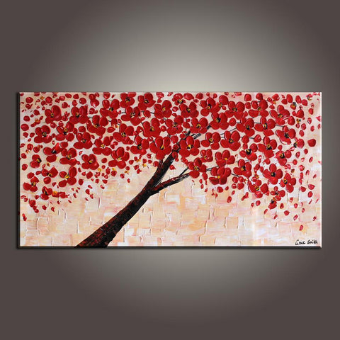 Art Painting, Contemporary Art, Flower Art, Modern Art, Abstract Art Painting, Canvas Wall Art, Living Room Wall Art, Canvas Art-artworkcanvas