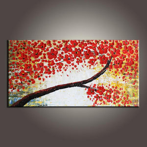 Modern Art, Flower Art, Art Painting, Contemporary Art, Abstract Art Painting, Canvas Wall Art, Living Room Wall Art, Canvas Art-artworkcanvas