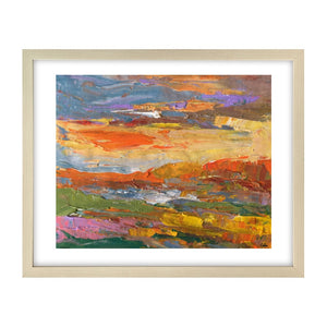 Heavy Texture Acrylic Painting, Small Painting, Abstract Landscape Art Painting, Original Artwork-artworkcanvas