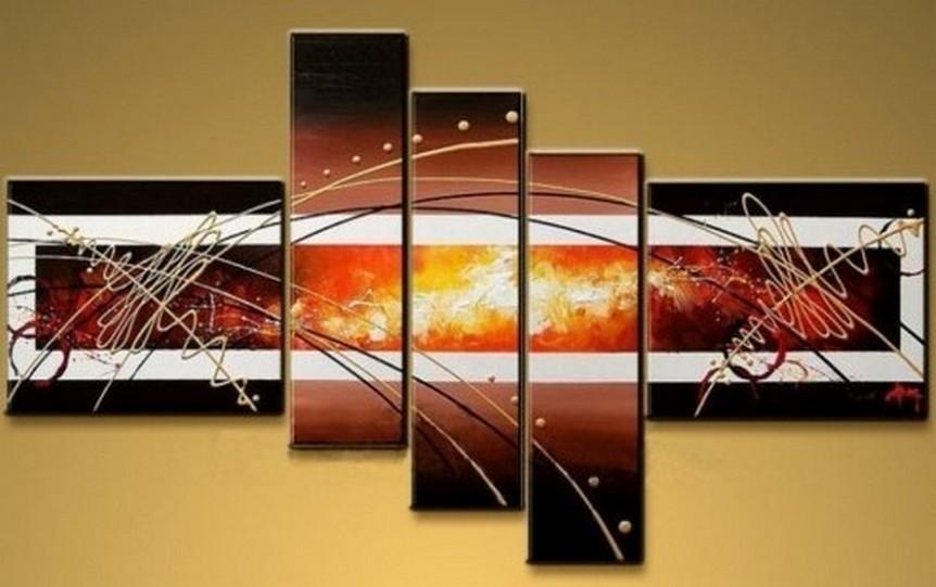 Huge Wall Art, Acrylic Art, 5 Piece Wall Art, Large Wall Art, Abstract Painting, Abstract Art, Canvas Art Painting, Canvas Painting, Hand Painted Art, Group Art-artworkcanvas