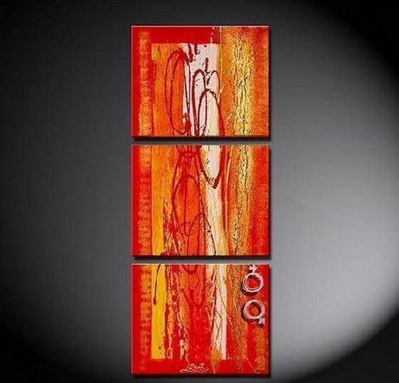 Canvas Art, Abstract Art, Abstract Oil Painting, Kitchen Wall Art, Modern Art, 3 Panel Painting, Abstract Painting-artworkcanvas