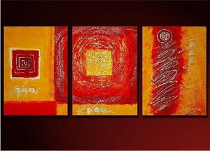 Modern Art, 3 Panel Painting, Large Art, Large Painting, Abstract Oil Painting, Kitchen Wall Art, Abstract Painting-artworkcanvas