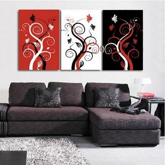 Tree of Life Painting, Abstract Art, Canvas Painting, Abstract Oil Painting, Living Room Art, 3 Piece Canvas Art, Abstract Painting, Acrylic Art-artworkcanvas