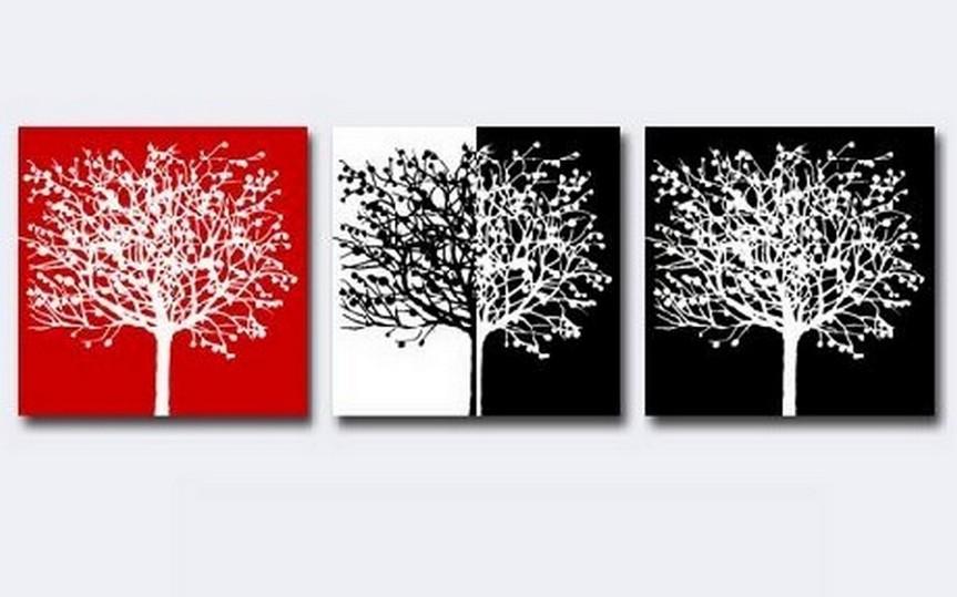 Tree of Life Painting, Abstract Art, Canvas Painting, Living Room Wall Art, Modern Art, 3 Piece Wall Art, Huge Art-artworkcanvas